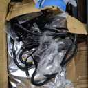 BedsPick Queen Size Bed Frame with 2-Tier Storage Headboard, Sturdy Metal Platform Bed Frame with Charging Station & LED Lights, Noise-Free/Metal Support/No Box Spring Needed, Rustic Brown