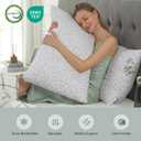 BPC Premium Rayon Derived from Bamboo Firm Pillows Queen Size Set of 2 - Hypoallergenic Shredded Memory Foam Pillows with Removable Cover Bed Pillows for Side Stomach and Back Sleepers, CertiPUR-US (Grey)