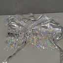 Nicute Silver Sequin Top Fringe Bra Top Sparkly Belly Dance Tops for Women
