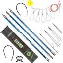 SINGMATOOLS Spearfishing Pole Hawaiian Sling Fishing Spear Set Fiberglass Pole Spear Harpoon Spearfishing Gear