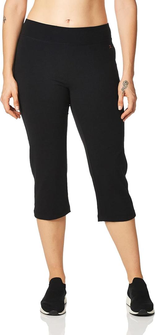 Danskin Women's Everyday Basic Capri, Black, Small