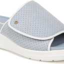 Dr. Scholl's Shoes womens Time Off Set Slide Sandal (9, Summer Blue Microfiber)