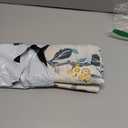 DriftAway Kitchen Curtain Floral Tier Linen Short Botanical Print Cafe Curtains 36 Inch Length for Living Room Bathroom Ada Farmhouse Rustic Drapes Rod Pocket 2 Panels Multi