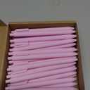 Fulmoon 50 Pcs Ballpoint Pens Bulk Retractable Comfortable Writing Pens Cute Christmas Supplies in Medium Point 1.0 mm for Teacher Office Home Baby Shower (Light Pink,Black Ink)