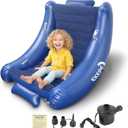 EKEPE Sensory Rocking Chair for Kids, Inflatable Sensory Rocker with Electric Air Pump for Autistic ADHD Children, Air Cloud Autism Chair - Soft, Comfy & Heavy Duty (Blue)