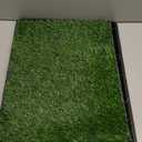 Dog Grass Pet Loo Indoor/Outdoor Portable Potty, Dog Litter Box, Artificial Grass Patch Bathroom Mat and Washable Pee Pad for Puppy Training, Full System with Trays (Pet Training Tray, 20"x16")