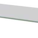 Kantek Extra-Wide Glass Monitor Riser with 8mm Tempered Glass Platform and 60-Pound Capacity, Clear Glass (MS380), 3.3" x 39.4" x 10.2"
