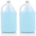 WUWEOT 2 Pack 1 Gallon Jugs, Empty Gallon Bottle, Plastic HDPE Container with Child Resistant Airtight Lids for Home and Commercial Use, Water Storage Containers for Water, Soaps, Detergents, Liquids