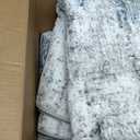 Area Rugs 6x9 Living Room: Large Modern Abstract Washable Rug Soft Anti-Skid Non-Shedding Carpet Indoor Floor Thin Carpets for Bedroom Dining Room Farmhouse Nursery Home Office White Blue Grey