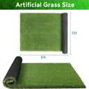 XLX TURF Extra Large Artificial Grass Pad for Dogs Potty - 5 FT X 8 FT Thickness & Pets Friendly Fake Turf Grass for Dog Kennel Outdoor Patio Balcony