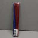 Large Folding Fan, Red And Blue