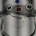 Baby Bathtub, Collapsible Newborn Bathtub for Infant to Toddler 0-24 Months with Soft Cushion and Thermometer,Portable Travel Newborn Tub with No-Slip Feet, Baby Shower Gifts,Grey