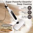12-in-1 Steam Mop, Detachable Handheld Steam Cleaner for Home, 23FT Cord, 3 Steam Modes & LED Display, Steam Mops for Floor Cleaning, Bathroom, Windows, Sofas, Clothes, Tile Grout, Carpets, Furniture