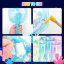Jellyfish Decor - 10 Pcs Light Up Jellyfish Lanterns, Hanging Jelly Fish Decorations for Mermaid Birthday Decorations & Under The Sea Party Decorations, Ocean Themed Supplies Gifts