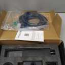 ENGA Square Matte Black Solid Brass Eco-Performance Hand Held Shower Head with Wall Connector and Hose Wall Mount Handheld Showerheads Set