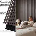 Decorative Acoustic Wall Panels Set of 4, 47.2x23.6inch (31sq.ft), 4Pack-23.62x47.24 inch