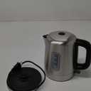 Amazon Basics Electric Stainless Steel Kettle for Tea and Coffee, BPA-Free, Fast Boiling, Auto Shut-Off, 1.1 Quarts, 1500W, Black and Silver
