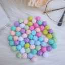 4 x Xeahung 200PCS Colored Acrylic Rose Beads 12mm Round Flower Beads Charms for Jewelry Making Bracelets Earring Necklace Adults Beading DIY Art Craft Christmas Ornament Birthday Gifts (Mixed Color)