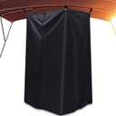 Boats Privacy Curtain Changing Room with Bag Portable Privacy Tent Easy Up Pontoon Enclosure Partition for Pontoons Boat Hanging Tent 27" W x 30" D x 72" H(Black)