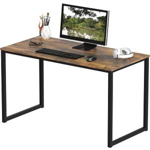 SHW Mission 40-Inch Home Office Computer Desk, Rustic Brown