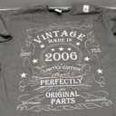 20th Birthday Retro Limited Edition Man Woman Vintage 2006 T-Shirt, Size XL