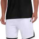 Inno 2 Piece Workout Set Gym Clothes for Men Shirt and Shorts with Leggings Moisture-wicking Athletic Outfits (X-Large, Black)