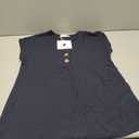 Women's Dressy Casual Shirt Sleeveless V-Neck Button Down Work Tops Business Casual Summer Tops Size M