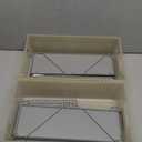 madesmart 2-Tier Organizer, Multi-Purpose Slide-Out Storage with Handles and Dividers for Home and Bath, BPA Free, Frost (1-Pack)