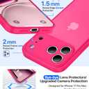 for iPhone 17 Pro Max Case [Full Camera Protection][Military Grade Shockproof], for 17 Pro Max Phone Case [Anti-Yellowing][Ultra Slim],Case for iPhone 17 Pro Max 6.9, Frosted HotPink