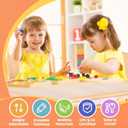 FUNLIO 23.6in*47.2in Adjustable Kids Table, 3-Level Height for Ages 3-8, Easy to Wipe Arts & Crafts Toddler Table for Classrooms/Daycares/Homes, CPC & CE Approved - Natural