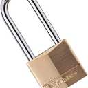 Master Lock 140DLH Solid Brass Padlock, Bronze/Silver (1 Pack)