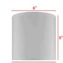 Aspen Creative 31003A Transitional Drum (Cylinder) Shaped Spider Construction Lamp Shade in Butter Crme, 8" Wide (8" x 8" x 8")