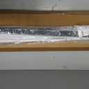 LazBlinds No Drill Blackout Vinyl Mini Blinds, White 34"x48"