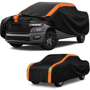 Truck Cover for 2009-2025 Dodge Ram 1500 Crew Cab Short Bed, Multi-Layer Pickup Covers Waterproof All Weather with Zipper Door, Sun Rain Dust Snow Protection