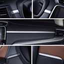 Car Accessories Fit for Honda CR-V CRV 2017 2018 2019 2020 2021 2022 Interior Instrument Panel Decorative Cover Trim Center Consoles Stickers ABS (Matte Silver) ABS 7 PCS