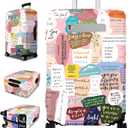 Slohif Luggage Cover for Suitcase Tsa Approved Protector - Luggage Sleeve Large Suit Case Cover Travel Stretch Baggage Case Protective Washable Fit 18-32 Inch Motivational L