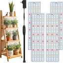 Grow Lights for Indoor Plants, Ultra-Thin Panel, 540LEDs Full Spectrum, 8/12/16H Timer, 10 Dimmable Levels Plant Lights for Indoor Growing