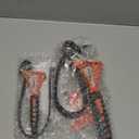 ValueMax 2-piece Strap Wrench Set, Adjustable Oil Filter Wrench with Max Diameter 4" (Small) and 6"(Large) for Shower Head Water Filter, Jar Opener Set (Orange)