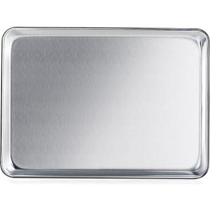 New Star Foodservice Commercial-Grade 18-Gauge Aluminum Sheet Pan/Bun Pan (13 L x18 W x1 H (Half Size) Measure Oven)