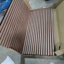 RITOLLO 4 Pack Wood Panels for Wall, 47.2"23.6" Wood Slat Acoustic Panels for Wall, Soundproof Panels, 3D Fluted Panels for Interior Wall Decor (Natural Walnut)