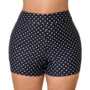 Halcurt Women's 5" High Waisted Swim Board Shorts (Available in Plus) Bikini Swimsuit Bottoms Modest Boyshorts (Blue, XXXL)