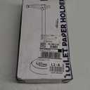 Toilet Paper Holder Stand, Brushed Nickel Toilet Paper Holder Free Standing, Post Pivoting Design & Stable Weighted Base SUS304 Stainless Steel for Bathroom(Mega Roll)