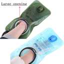 2 Pack Hydration Bladder 2 Liter/70 oz - Water Bladder Pack of 2(1 Piece Blue+1 Piece ArmyGreen) - BPA Free Hydration Pack Replacement