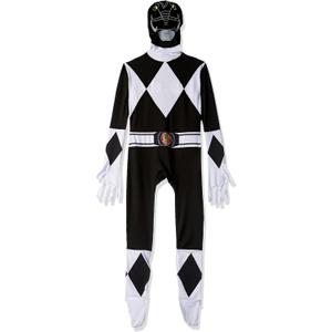 Morphsuits Black Power Ranger Costume Adult Men, Power Ranger Costume Adult, Funny Costumes for Adults, Size: XX-Large
