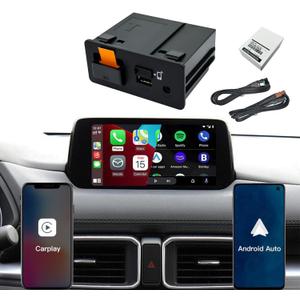 Mazda Wireless CarPlay Retrofit Kit | TK78-66-9U0C OEM USB Hub | Compatible with Mazda 2/3/6/CX-3/CX-5/CX-9/MX-5 (2014-2020) with MZD Connect (P3)