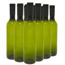 nicebottles Plastic WineBottles & Screw Caps, Green, 750ml - Pack of 12