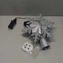 Christmas Tree Toppers Lighted with 6 Projection Modes, Christmas Snowflake Tree Topper with Built-in LED Rotating Lights, Silver 3D Glitter Projection for Xmas Party Holiday Decorations