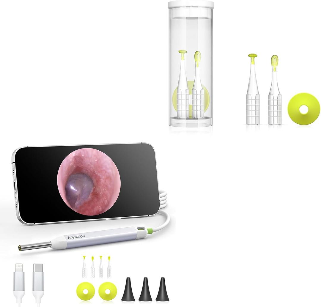 HD Digital Otoscope, Video Ear Scope Otoscope with Light, AnyScope Replacement Ear Wax Removal Tool