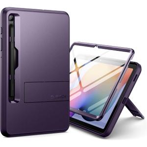 SURITCH Rugged Case for Samsung Galaxy Tab S6 lite 10.4-inch 2024/2022/2020, Built-in Screen Protector Full Body Heavy Duty Shockproof Protective Tablet Cover with S-Pen Slot Kickstand, Purple