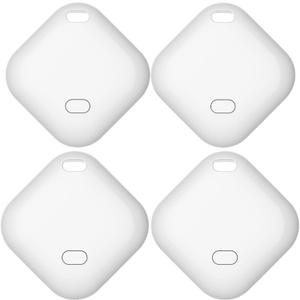 Key Finder & Tracker,Bluetooth Tracker Work with Apple Find My (iOS Only)Wallet Tracker tag Locator, Item Finder for Keys, Bags, Wallets, Replaceable CR2032 Lithium Batteries - 4Pack